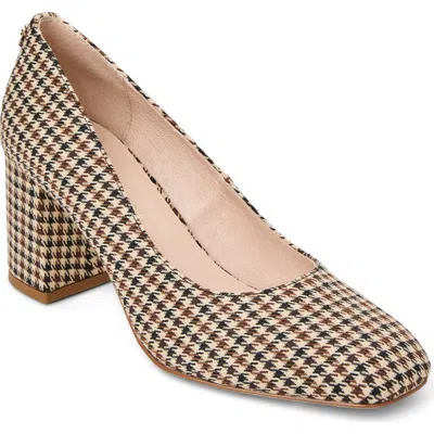 Jack Rogers Lenora Houndstooth Pump In Gold