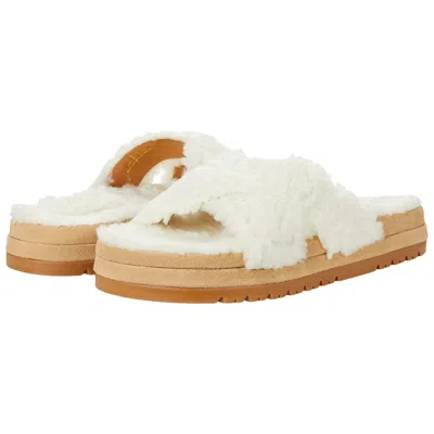 Jack Rogers Lexi Crisscross Comfort Cozy Sandal Natural 142211sa01-271 Women's In White