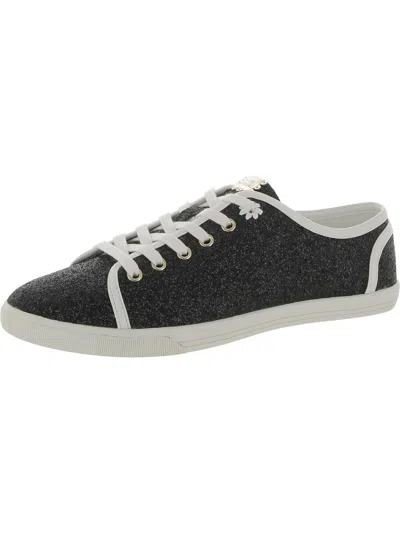 Jack Rogers Lia Womens Glitter Low-top Casual And Fashion Sneakers In Black