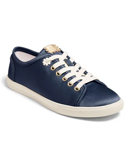 Jack Rogers Lia Womens Satin Lace-up Casual And Fashion Sneakers In Blue