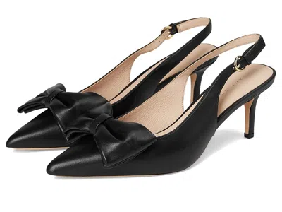 Jack Rogers Maclean Bow Sling - Metallic Nappa In Black