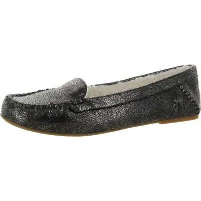 Jack Rogers Millie Womens Leather Sherpa Lined Moccasin Slippers In Multi