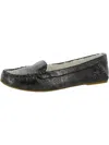 JACK ROGERS MILLIE WOMENS LEATHER SHERPA LINED MOCCASIN SLIPPERS