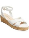 JACK ROGERS PALMER CRISS CROSS WOMENS LEATHER ANKLE STRAP ESPADRILLES