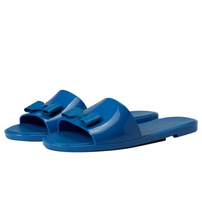 Jack Rogers Patricia Bow Jelly Slide Atlantic / Atlantic 111221jl02-400 Women's In Blue