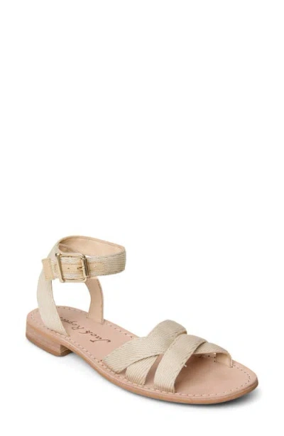 Jack Rogers Patti Ankle Strap Flat Sandal In Natural