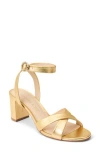 Jack Rogers Peri Ankle Strap Sandal In Gold
