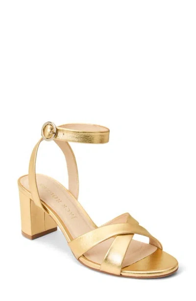 Jack Rogers Peri Ankle Strap Sandal In Gold