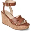 Jack Rogers Pippa Platform Wedge Sandal In Cognac