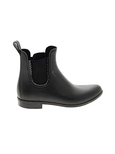 Pre-owned Jack Rogers Rain Boots In Black