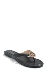 Jack Rogers Roxy Flip Flop In Black