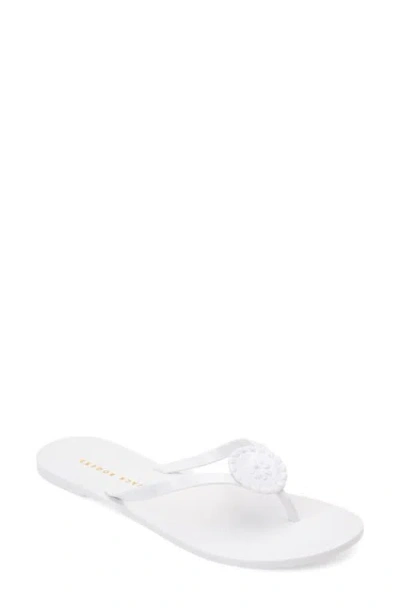 Jack Rogers Roxy Jelly Sandal In White