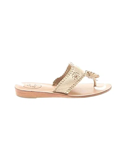 Pre-owned Jack Rogers Sandals In Gold