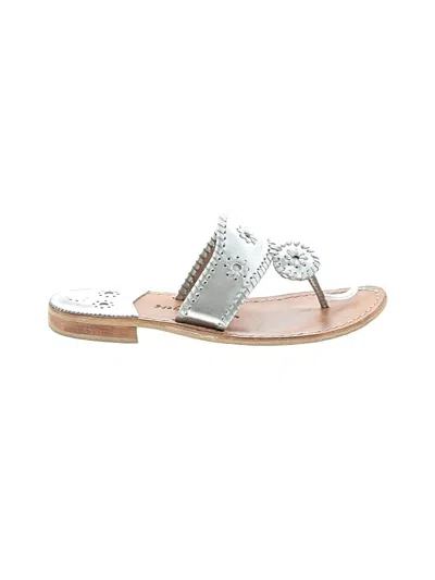 Pre-owned Jack Rogers Sandals In Silver