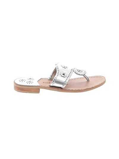 Pre-owned Jack Rogers Sandals In Silver