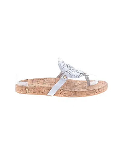 Pre-owned Jack Rogers Sandals In Silver