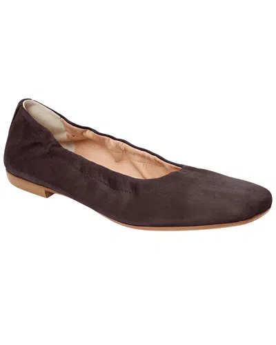Jack Rogers Santa Leather Ballet Flat In Brown