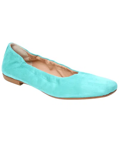 Jack Rogers Santa Leather Ballet Flat In Green