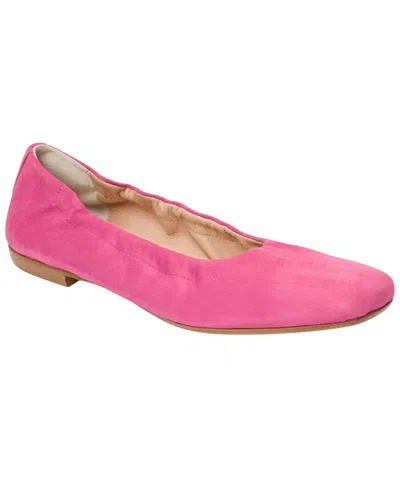 Jack Rogers Santa Leather Ballet Flat In Purple