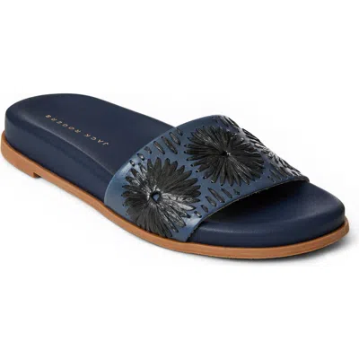 Jack Rogers Somerset Embroidered Slide Sandal