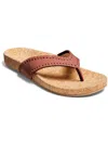 JACK ROGERS THELMA COMFORT WOMENS LEATHER SLIP-ON THONG SANDALS