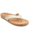 JACK ROGERS THELMA COMFORT WOMENS LEATHER SLIP-ON THONG SANDALS