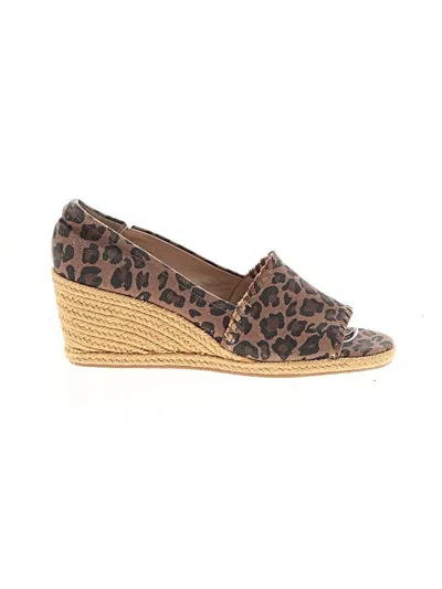 Pre-owned Jack Rogers Wedges In Brown