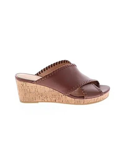 Pre-owned Jack Rogers Wedges In Brown