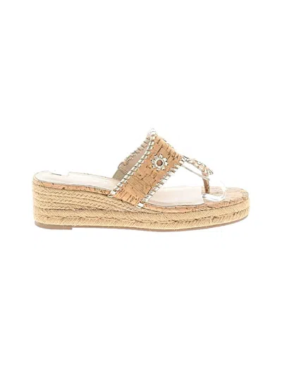 Pre-owned Jack Rogers Wedges In Gold
