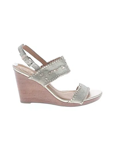 Pre-owned Jack Rogers Wedges In Gray