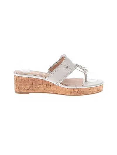Pre-owned Jack Rogers Wedges In Gray