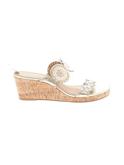 Pre-owned Jack Rogers Wedges In Ivory