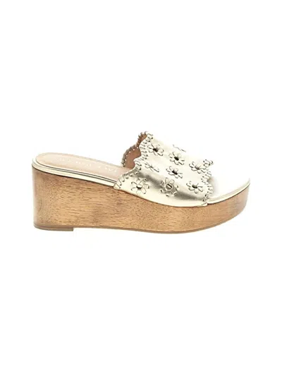 Pre-owned Jack Rogers Wedges In Ivory