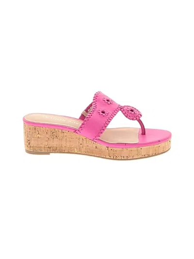 Pre-owned Jack Rogers Wedges In Pink