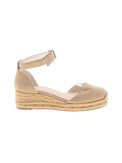 Pre-owned Jack Rogers Wedges In Tan