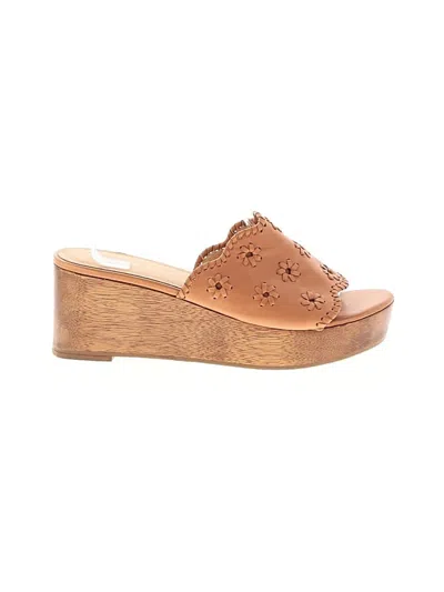 Pre-owned Jack Rogers Wedges In Tan