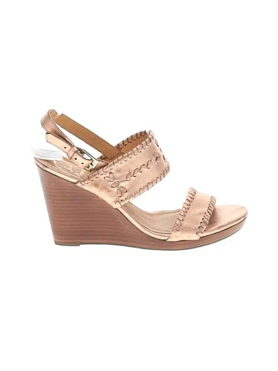 Pre-owned Jack Rogers Wedges In Tan