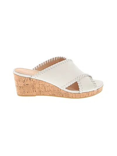 Pre-owned Jack Rogers Wedges In White