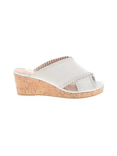 Pre-owned Jack Rogers Wedges In White