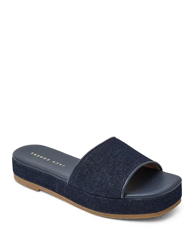 JACK ROGERS WOMEN'S BAY DENIM FLATFORM SANDALS