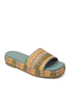 Jack Rogers Women's Bay Raffia Flatform Sandals In Multi