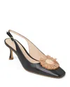 Shop Jack Rogers Women's Brynn Sling Sandals In Black/natural