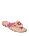 Jack Rogers Cay Flip Flop In Fucshia Pink