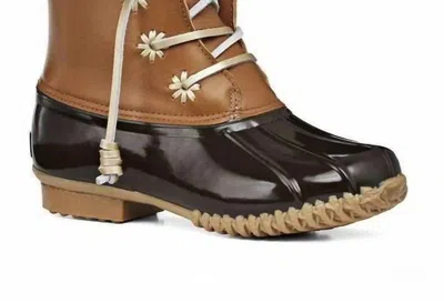 Jack Rogers Women's Chloe Rain Boots In Dark Brown