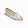 Jack Rogers Women's Conwell Slip-on Loafer In Ivory/platinum