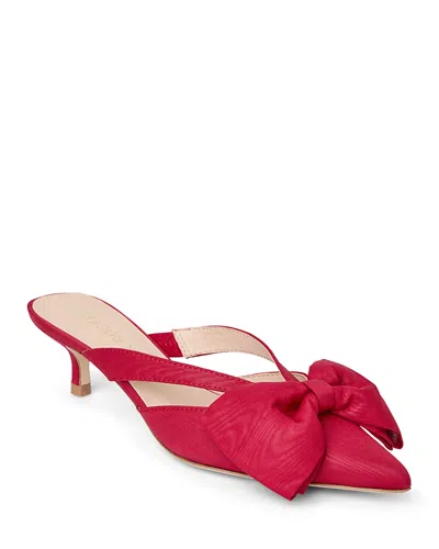 Jack Rogers Women's Cynthia Bow Mule Sandals In Carmine Red