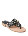 Jack Rogers Women's Jacks Flat Embellished Sandals In Black