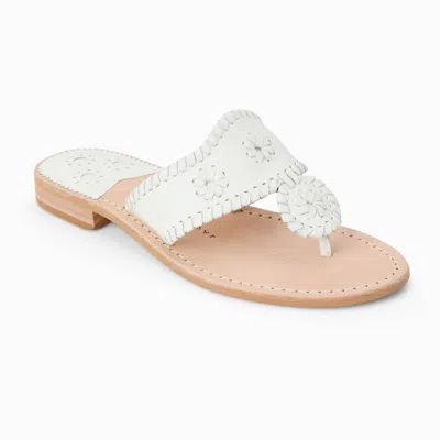 Jack Rogers Women's Jacks Flat Sandal In White