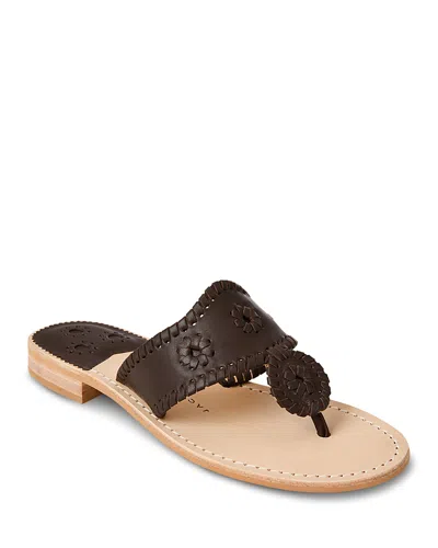 JACK ROGERS WOMEN'S JACKS FLAT SANDALS