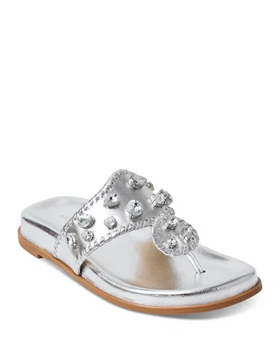 Jack Rogers Women's Jacks Sport Embellished Comfort Sandals In Silver